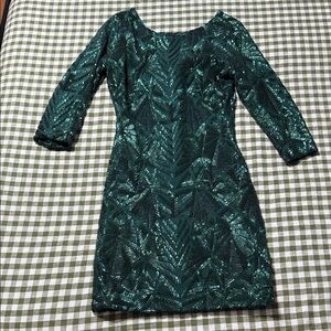 Gianni Bini Teal Long Sleeve Dress *New Years*